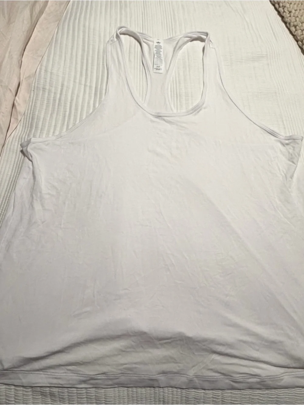 ALO Yoga White Racerback Tank